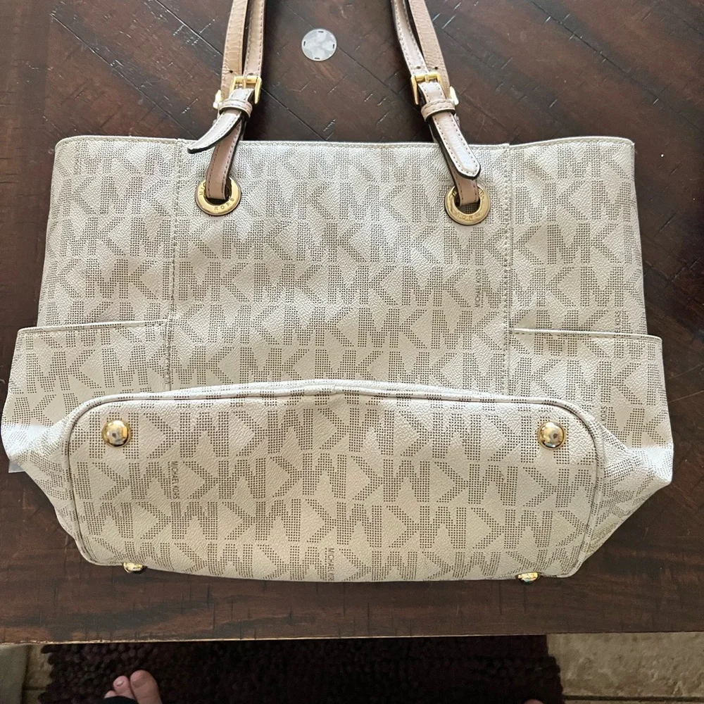 Michael Kors Beige Tote Bag
